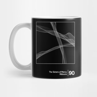 The Sisters Of Mercy - Ribbons / Minimalist Style Graphic Artwork Design Mug